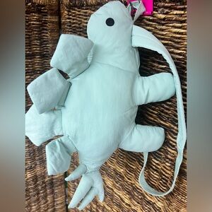Christian Robinson - Mint Green Dinosaur Plush Bag